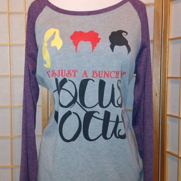 Hocus Pocus Lg Baseball Tee - Picture 1 of 15